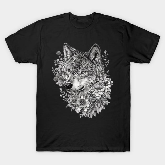 Wolf Natural Predators T-Shirt by Creative feather